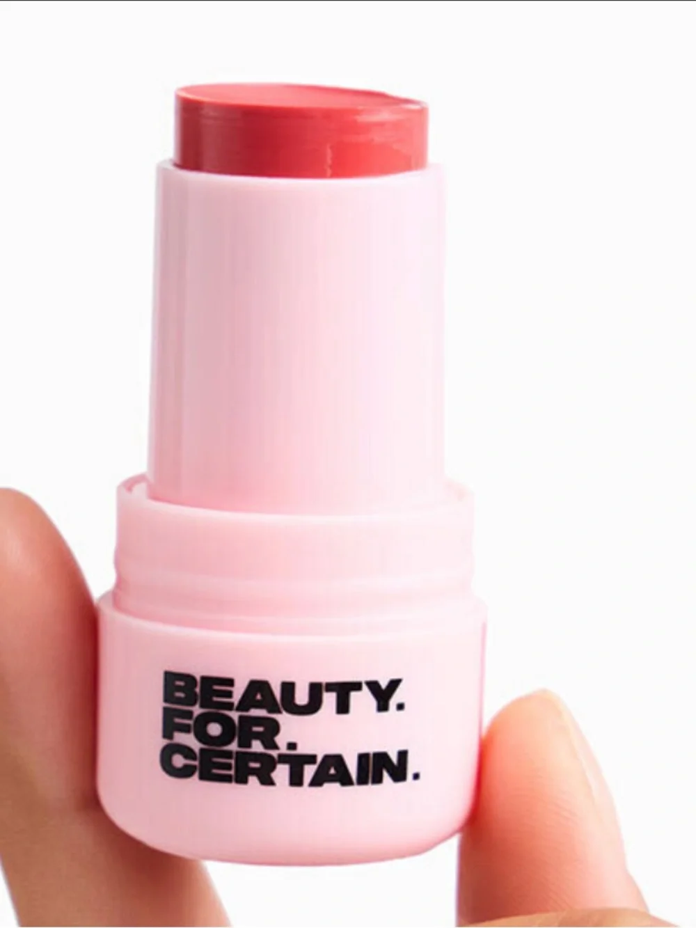 Beauty for Certain Lip & Cheek Blush Stick in Sangria Strawberry Sorbet NWT